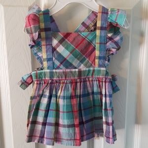 Adorable plaid top and short set